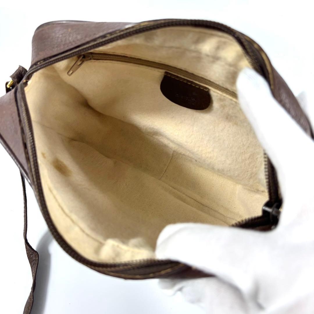 ✨美品✨グッチ ショルダーバッグ GGスプリーム インターロッキング PVC 茶