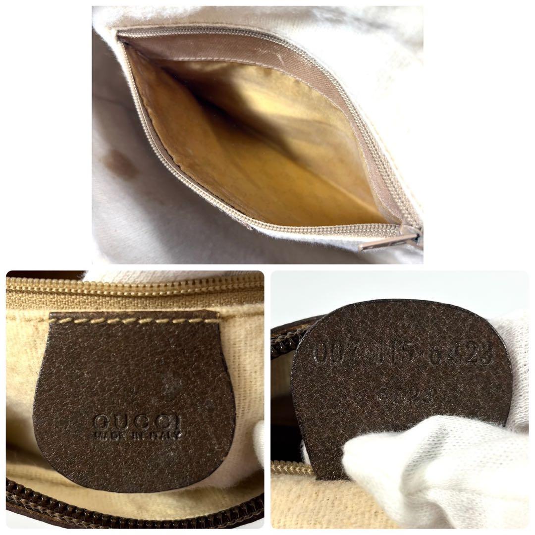 ✨美品✨グッチ ショルダーバッグ GGスプリーム インターロッキング PVC 茶