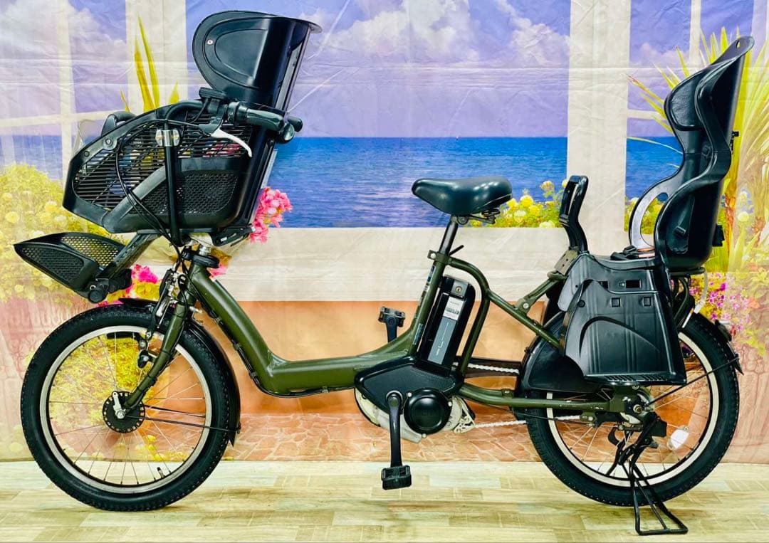 Y2259ヤマハパスキス⭐️人気モデル！子供乗せ電動アシスト自転車