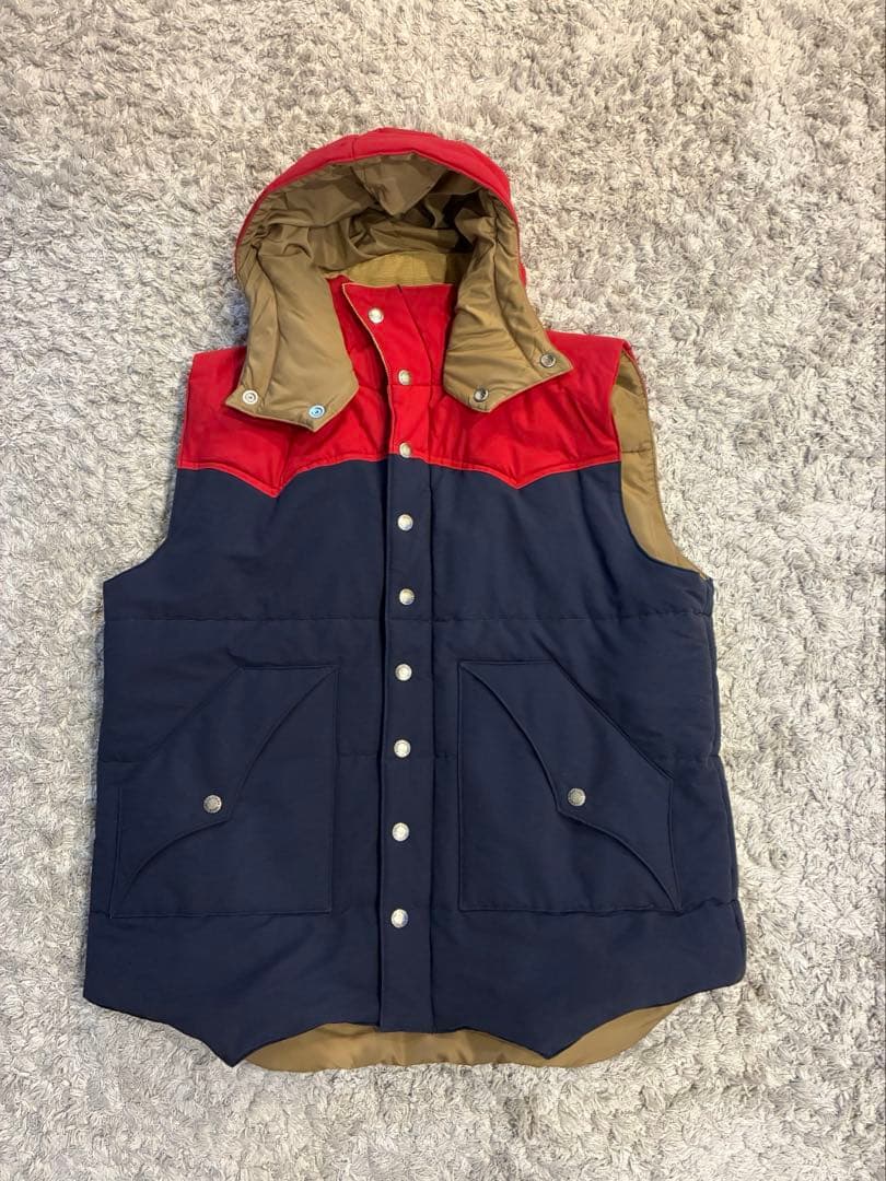 Sugar Cane フード付きキルティングベスト