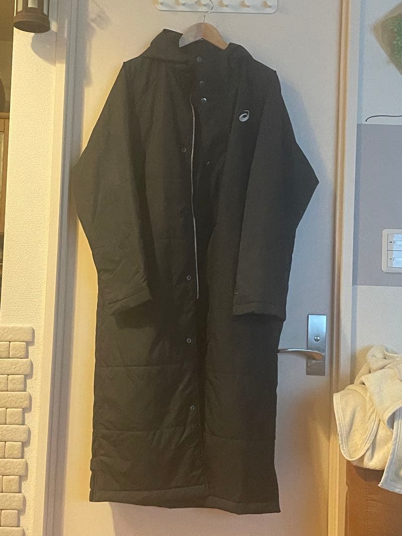 アシックス ベンチコート ロングメンズＸＬ未使用に近い