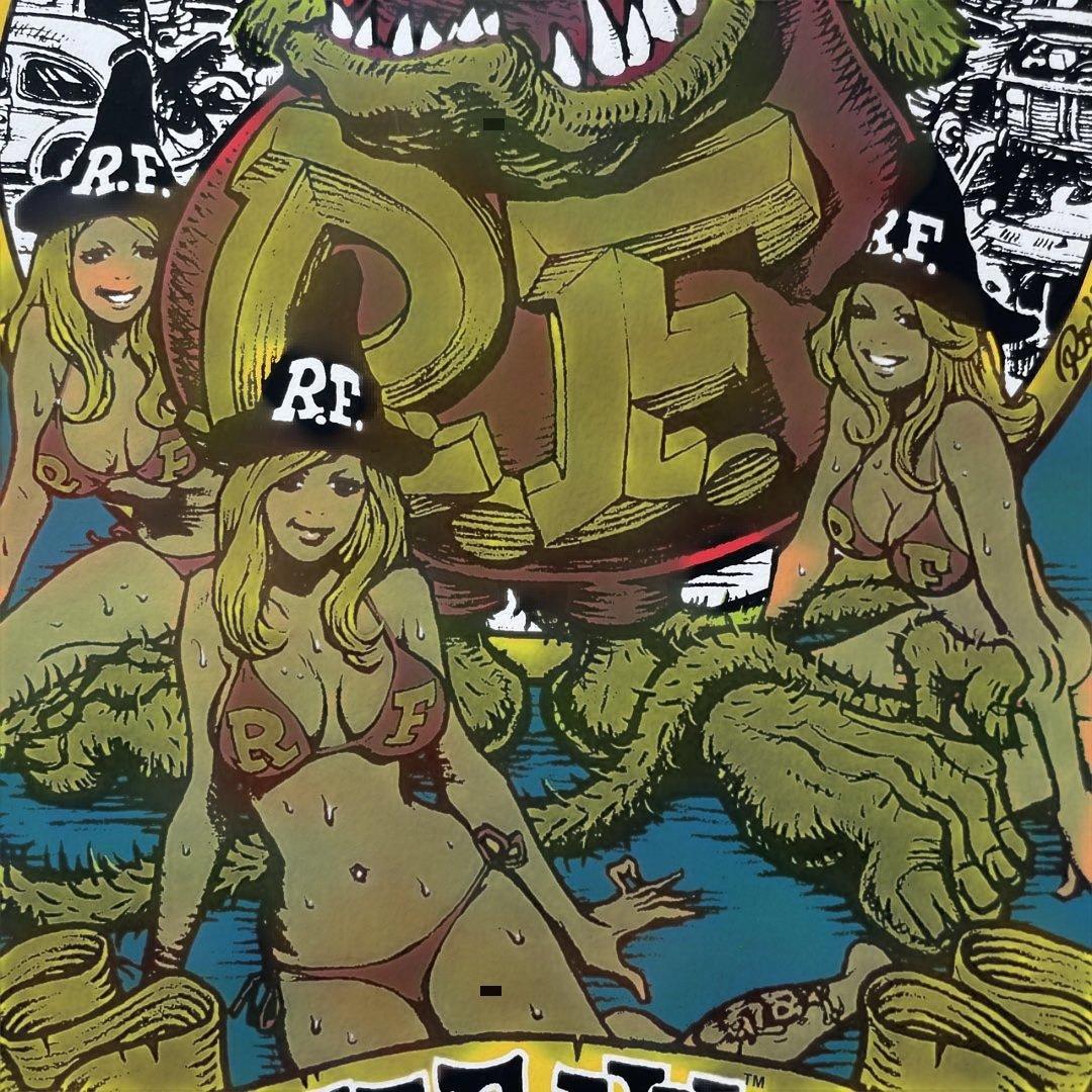 ロッキンジェリービーン　ポスター　直筆サイン入り　RATFINK 水着ver