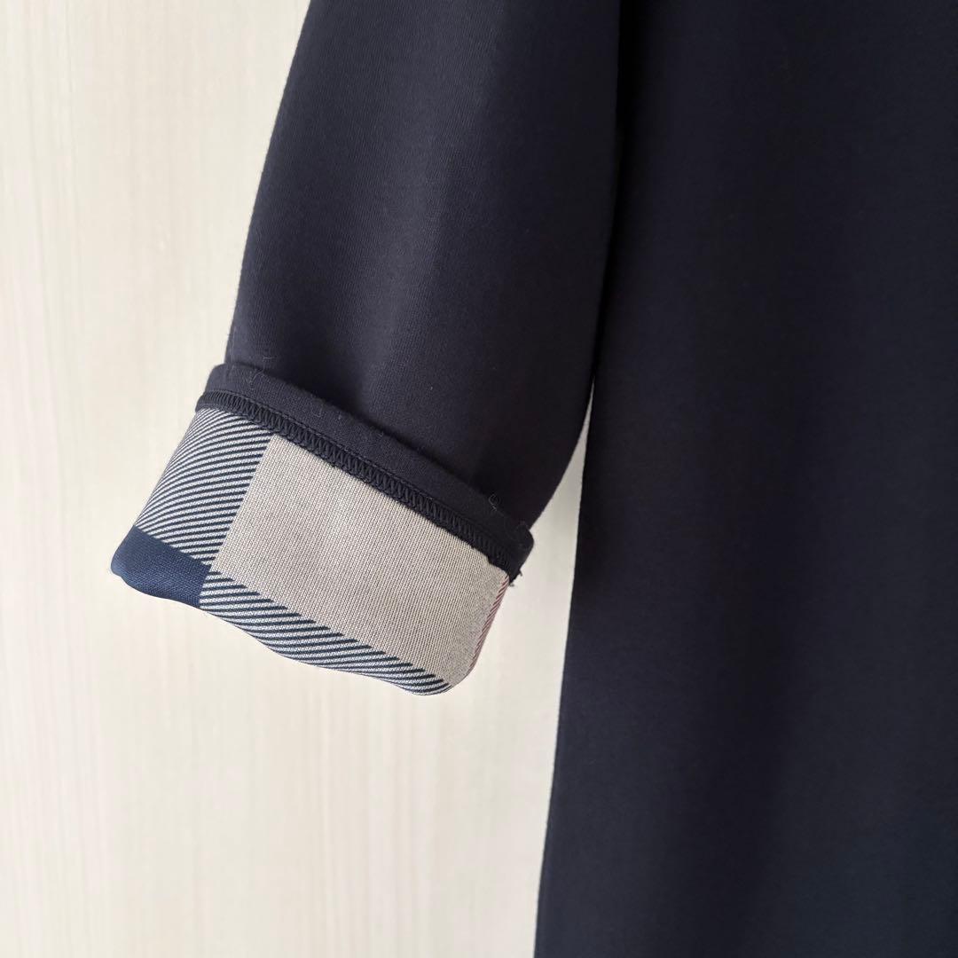 【未使用】ブルーレーベルクレストブリッジ チェックリバーシブルコーディガン