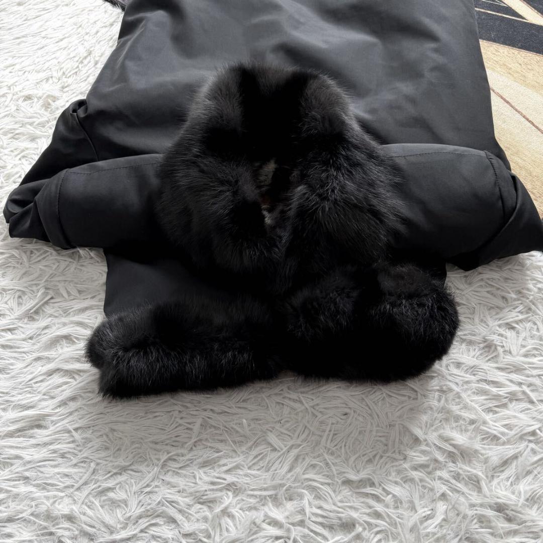 総丈88/希少デザイン◎ ロシアンリス/ラビット ロングファーコート 軽量 毛皮