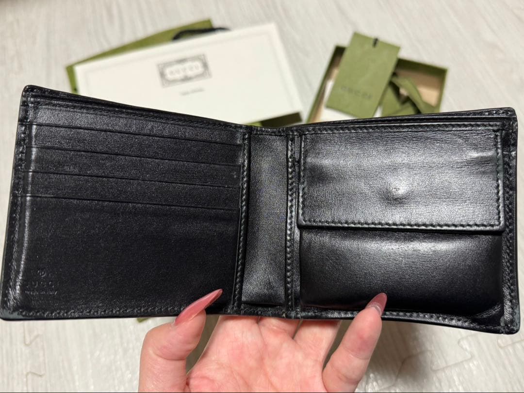 GUCCI 二つ折り財布　ダブルG  ウォレット