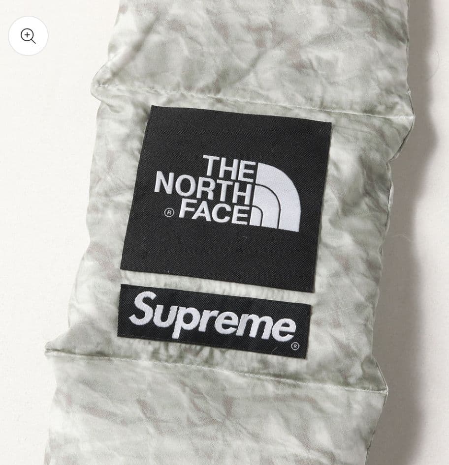 新品未開封 19FW Supreme × ザノースフェエス ダウンスカーフ
