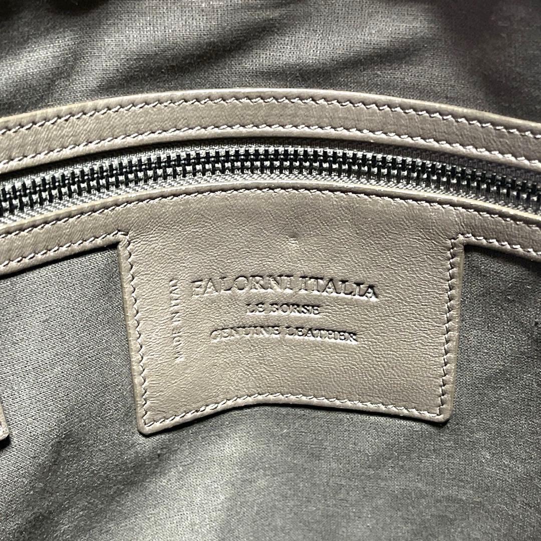 専用品FALORNI イントレチャート グレージュ ラムレザー バックパック