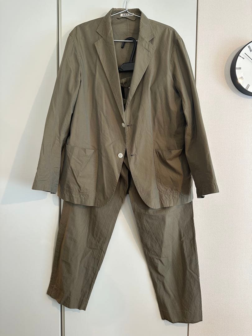 AURALEE FINX SILKCHAMBRAY オーラリーセットアップ