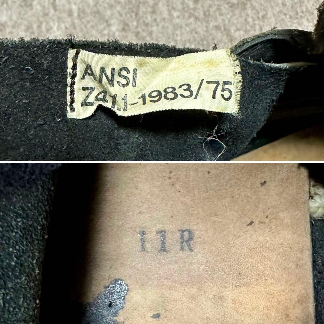 USARMY コンバットブーツ スチールトゥ キャップトゥ 米軍 80s