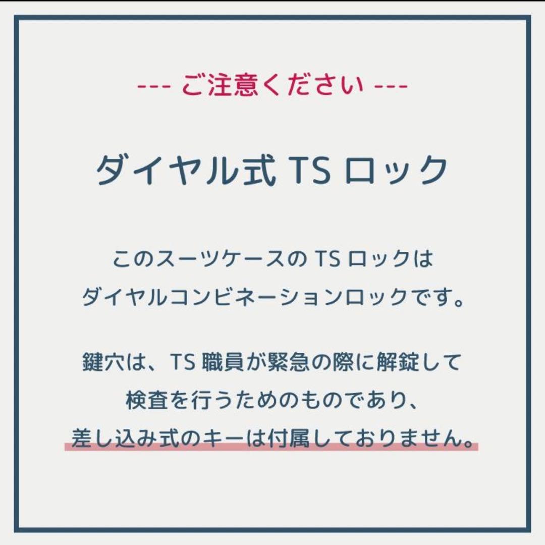 HaNTキャリーケース ストッパー付き TSAロック 47L カバー付き