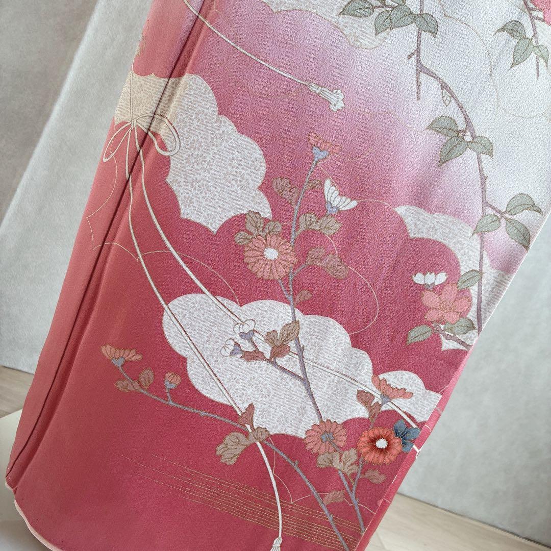 訪問着　フルセット　着物　正絹　やまと誂　入学式　金彩加工　上品な華やか　J10