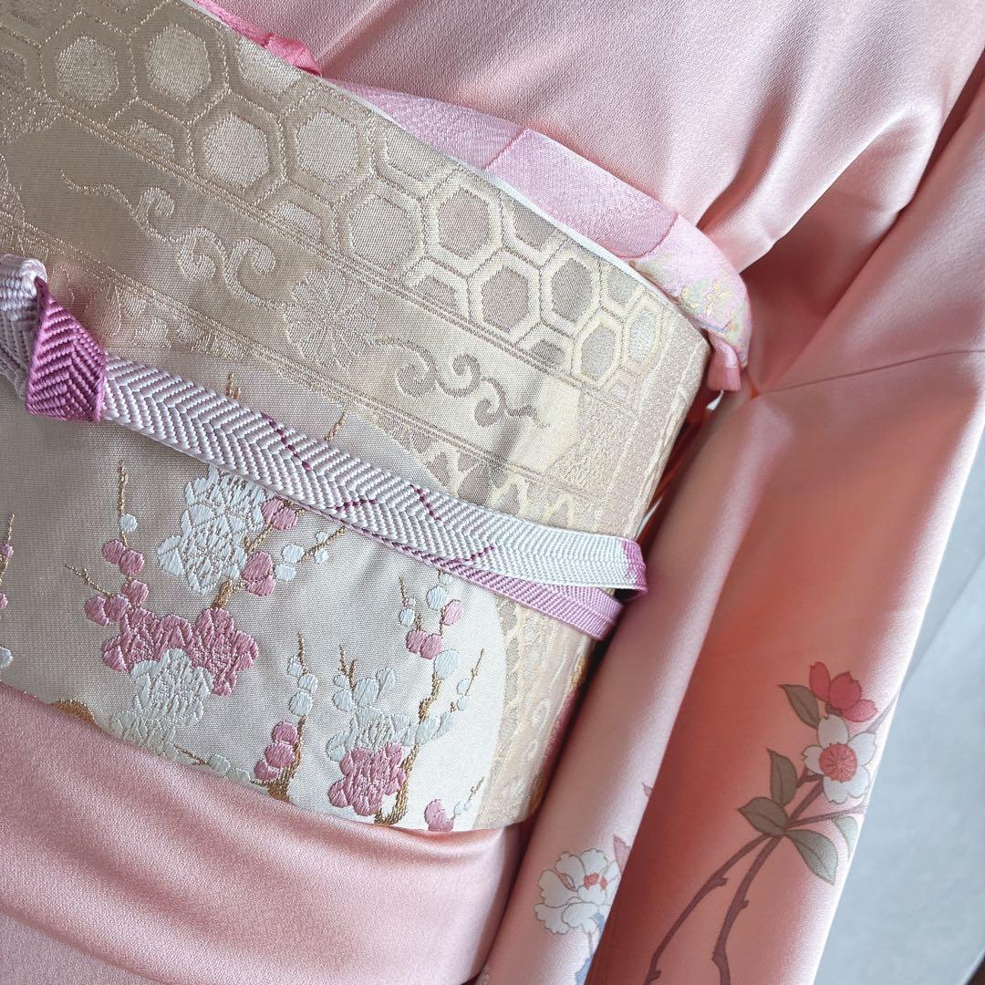 訪問着　フルセット　着物　正絹　やまと誂　入学式　金彩加工　上品な華やか　J10