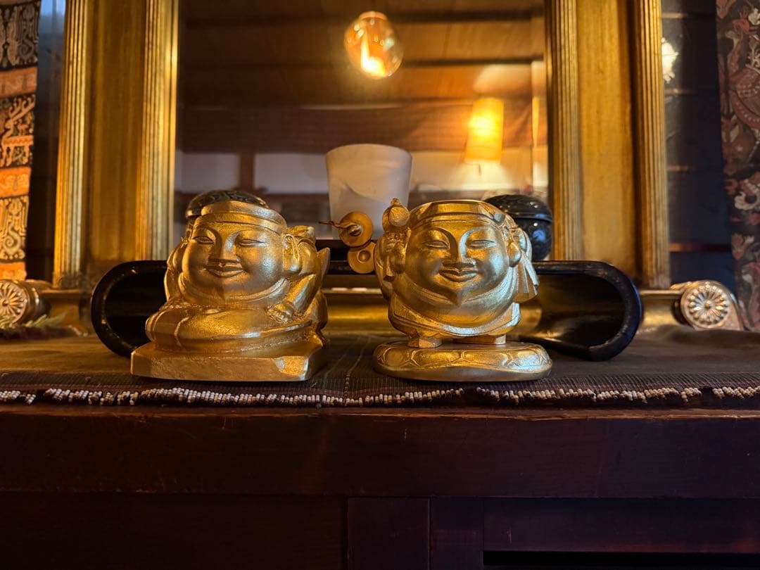 平櫛田中　ブロンズ像　大黒天様　共箱付