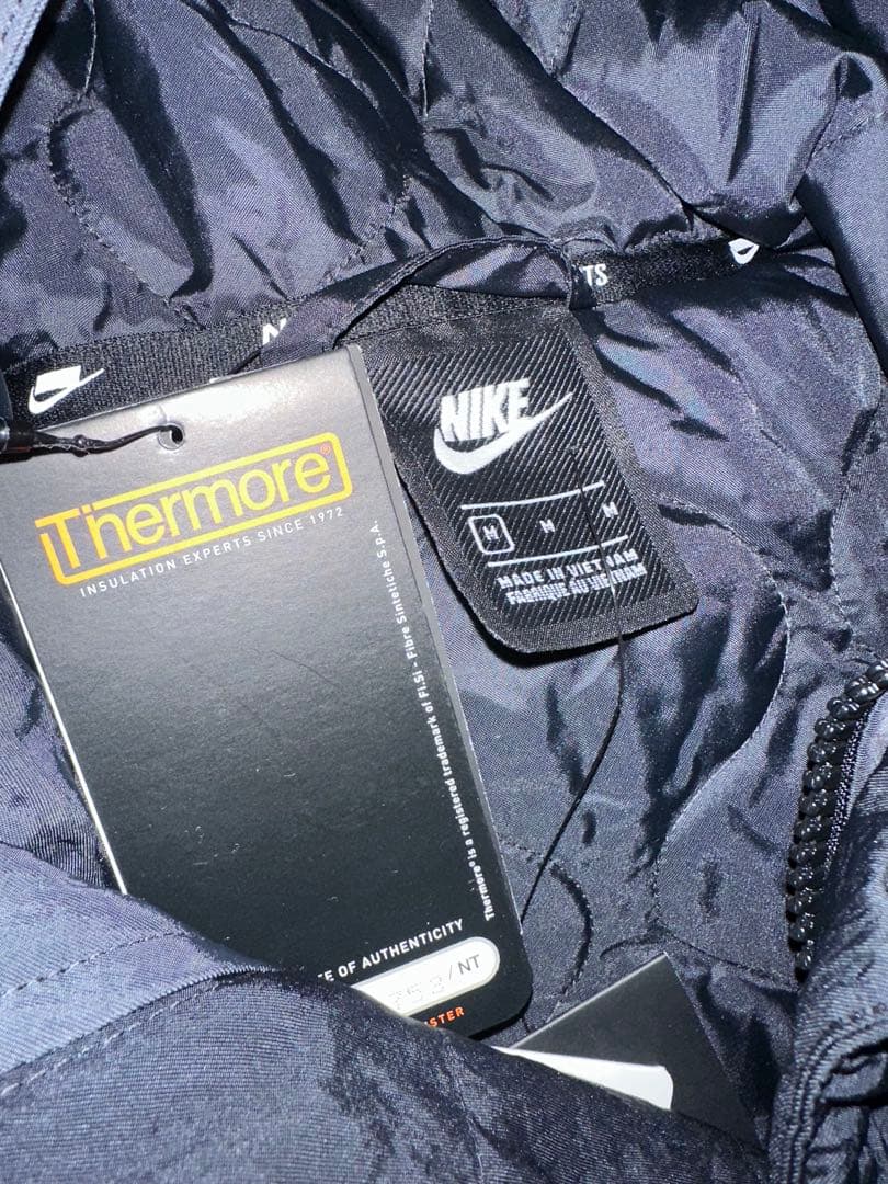 【未使用】NIKE ナイキ キルティングロングコート　Mサイズ