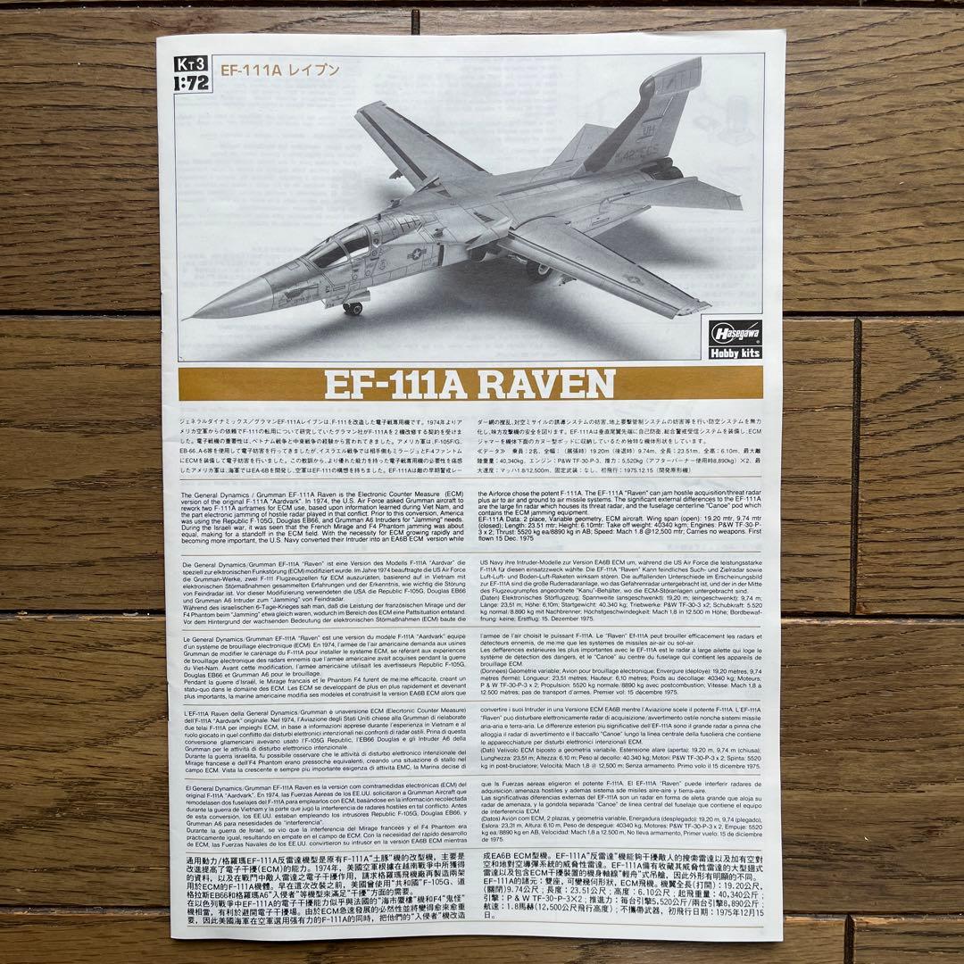 アメリカ軍機4機及びオーストラリア軍F111Cプラモデル