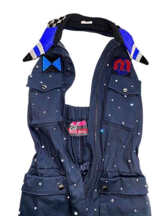 miumiu ミュウミュウ　ビジュー　ジャンプスーツ　ラインストーン セット