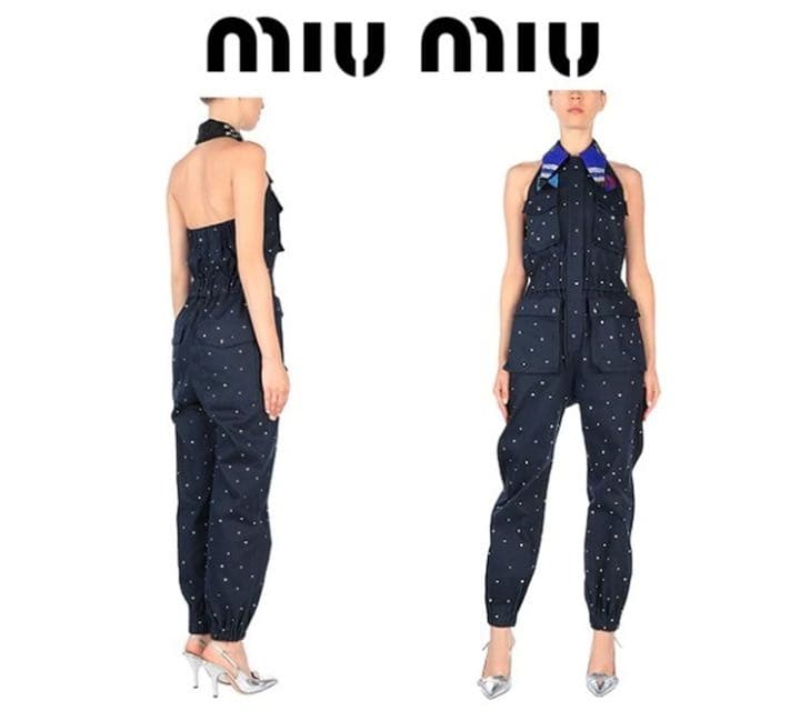 miumiu ミュウミュウ　ビジュー　ジャンプスーツ　ラインストーン セット