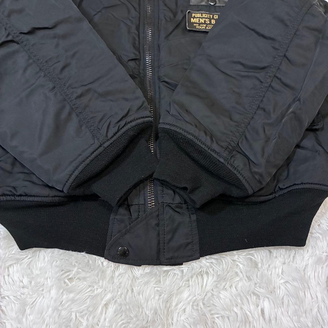 MEN'S BA-TSU MA-1フライトジャケット　ブラック　リバーシブル