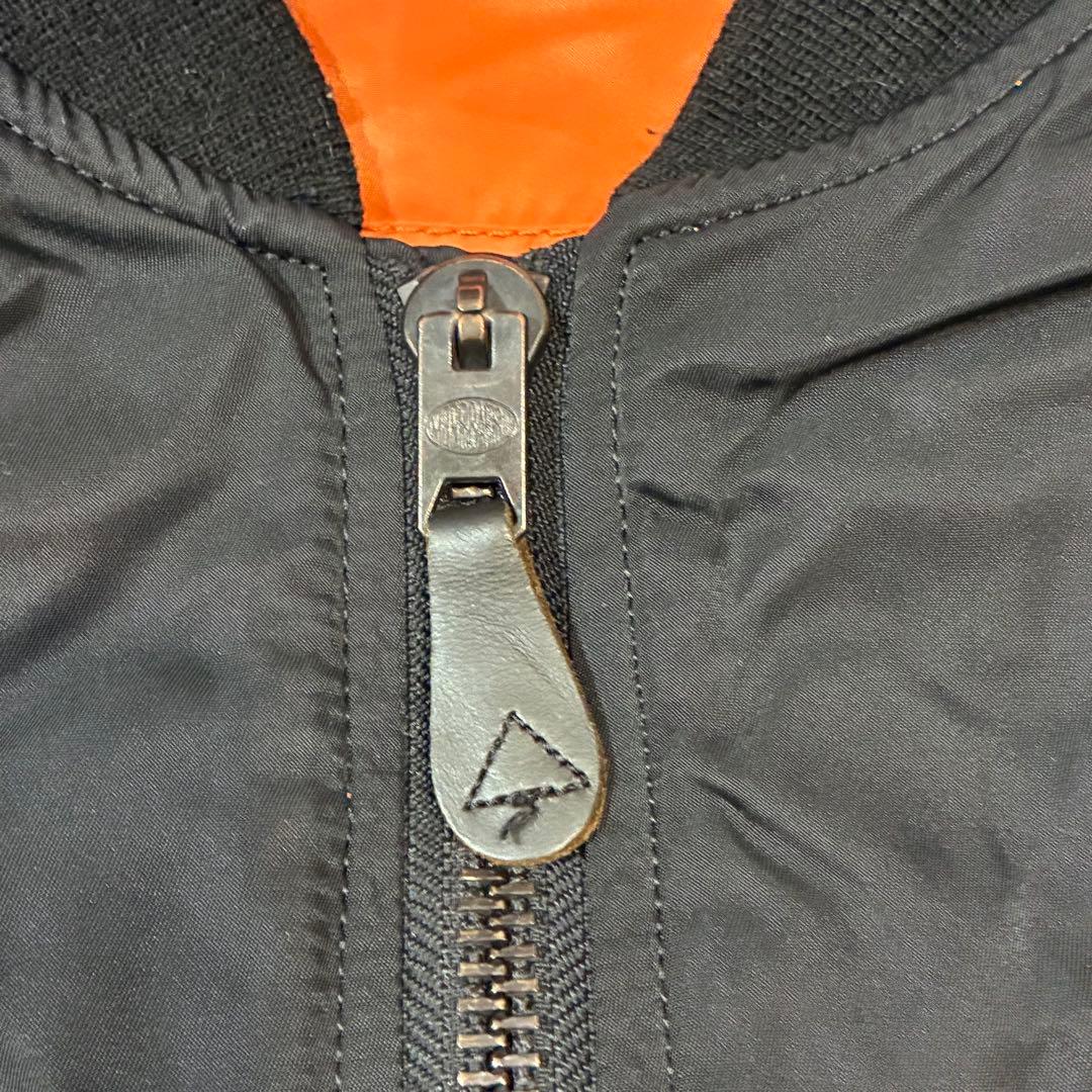 MEN'S BA-TSU MA-1フライトジャケット　ブラック　リバーシブル