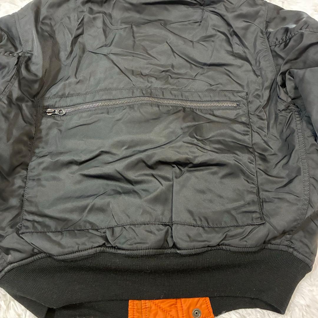 MEN'S BA-TSU MA-1フライトジャケット　ブラック　リバーシブル