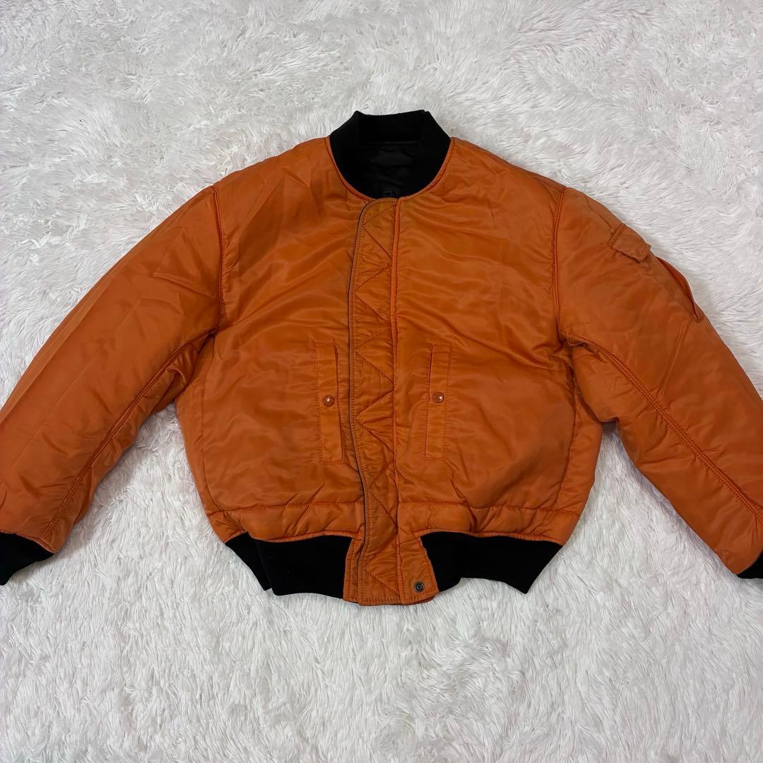 MEN'S BA-TSU MA-1フライトジャケット　ブラック　リバーシブル