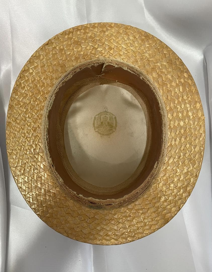◆《カンカン帽子/ヴィンテージ》 ベージュ ⑤◆