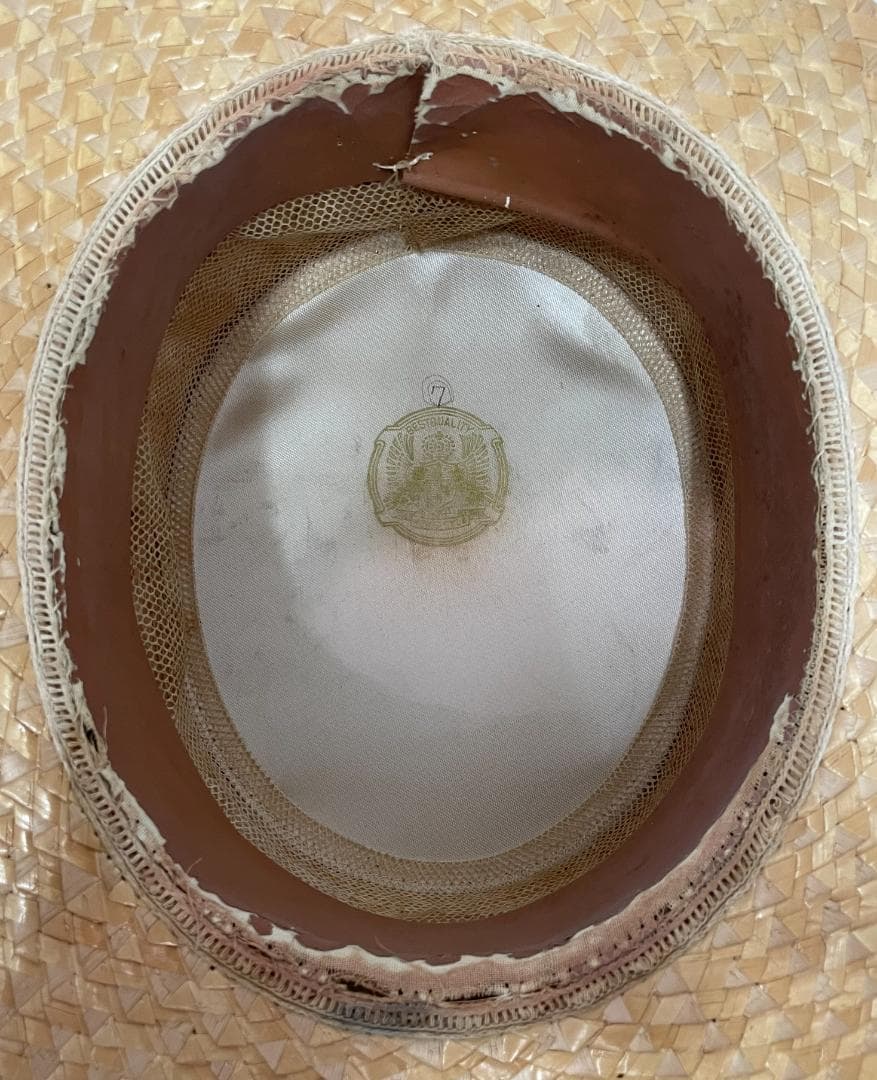 ◆《カンカン帽子/ヴィンテージ》 ベージュ ⑤◆