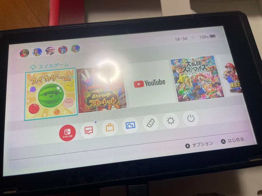 任天堂switch(液晶にスジあり)