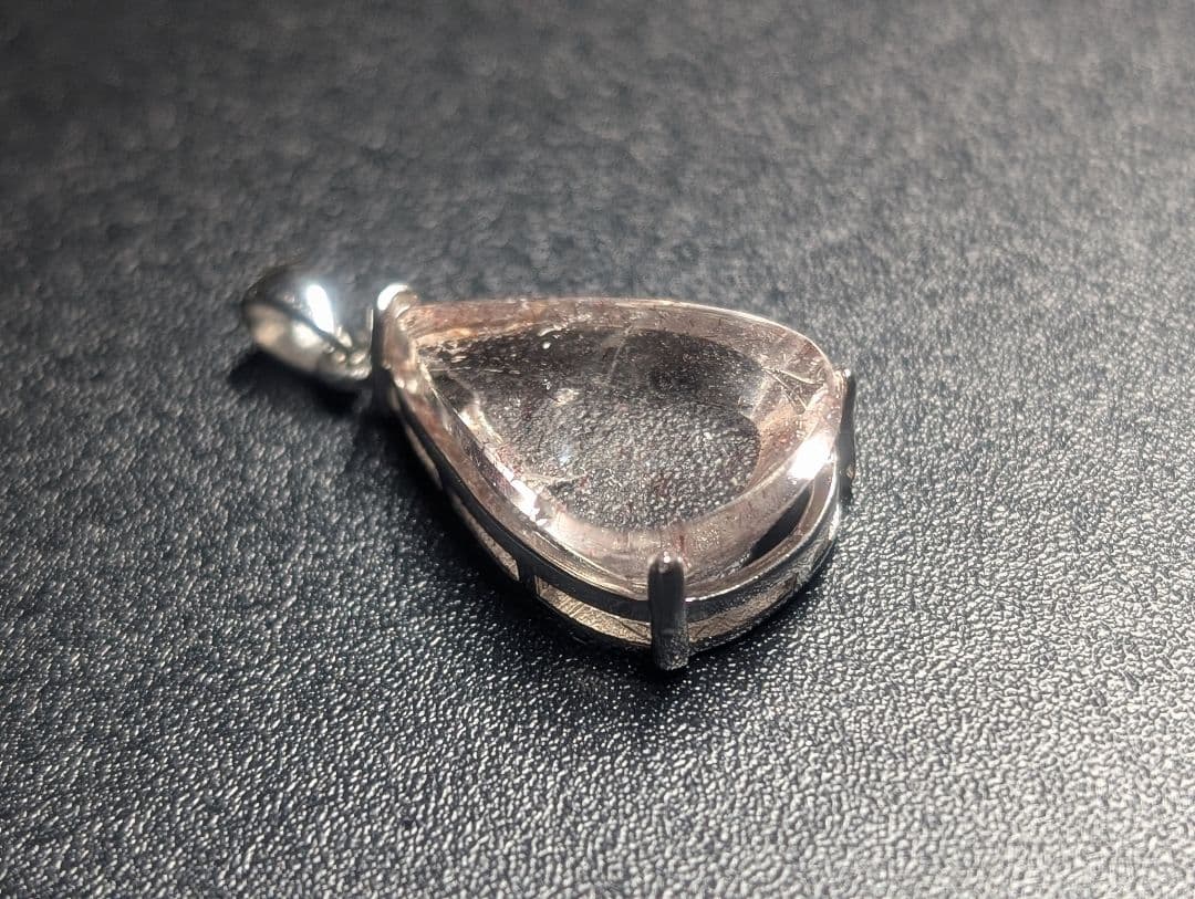 高品質極美神秘的ピンクファイヤークォーツペンダントトップ