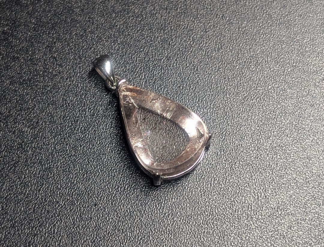 高品質極美神秘的ピンクファイヤークォーツペンダントトップ