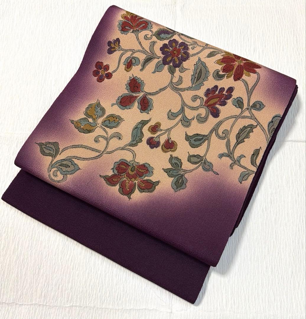 名古屋帯 染帯　正絹