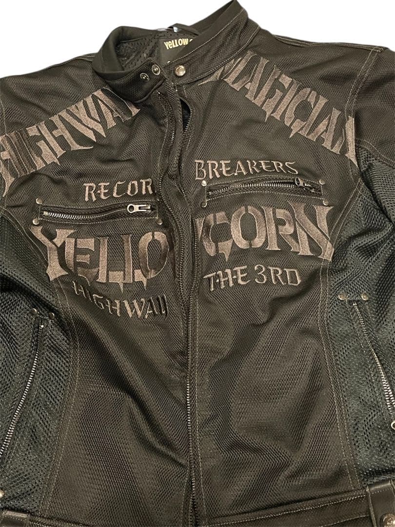 YELLOWCORN イエローコーンライダースジャケット3L１点限り！刺繍