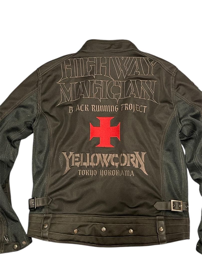 YELLOWCORN イエローコーンライダースジャケット3L１点限り！刺繍