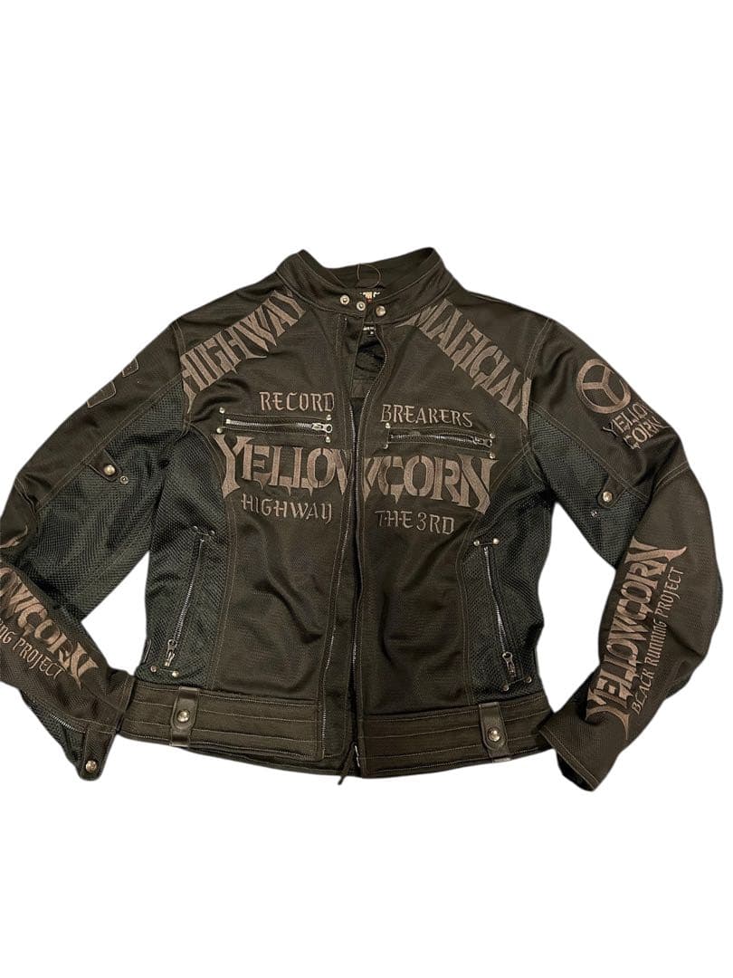 YELLOWCORN イエローコーンライダースジャケット3L１点限り！刺繍