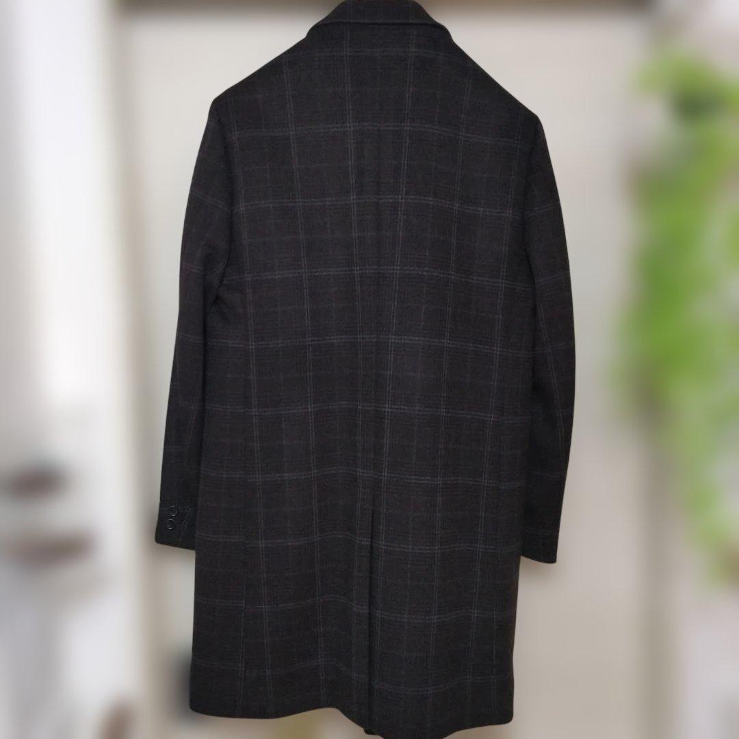 ビューティアンドユース/メルトン120 チェスターコート/ブラウン系　L