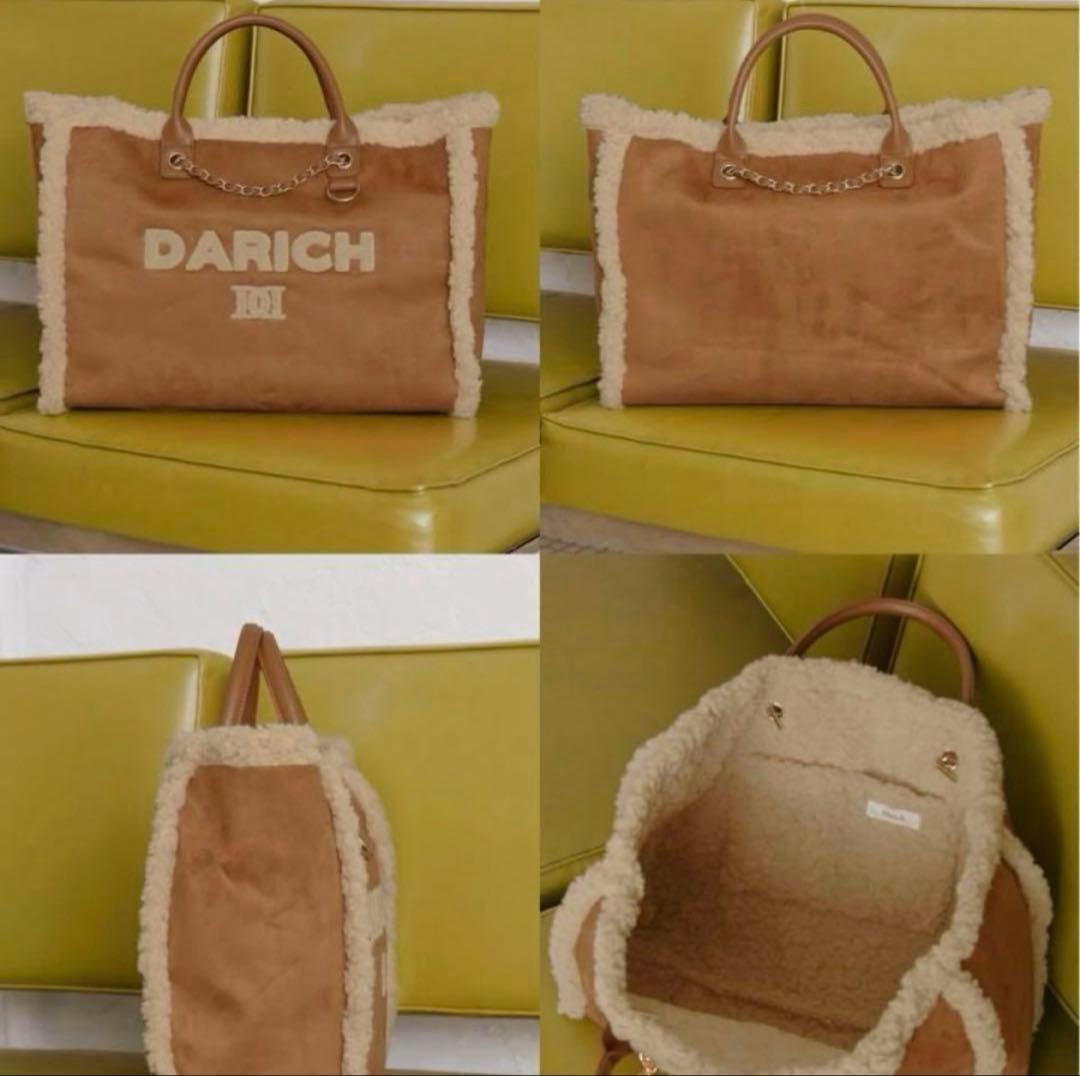 Darich ノベルティ サガラロゴフェイクムートンバッグ チャーム付き