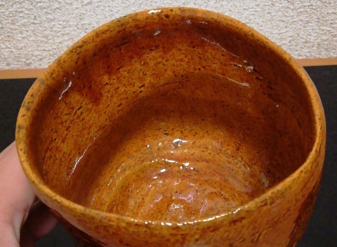 方南作　大樋焼　聖写　茶碗　共箱　茶道具