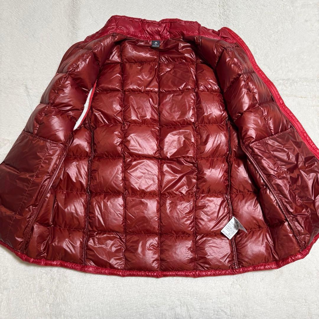 極美品モンベル800FPスペリオダウンベスト Men'sXLレッド