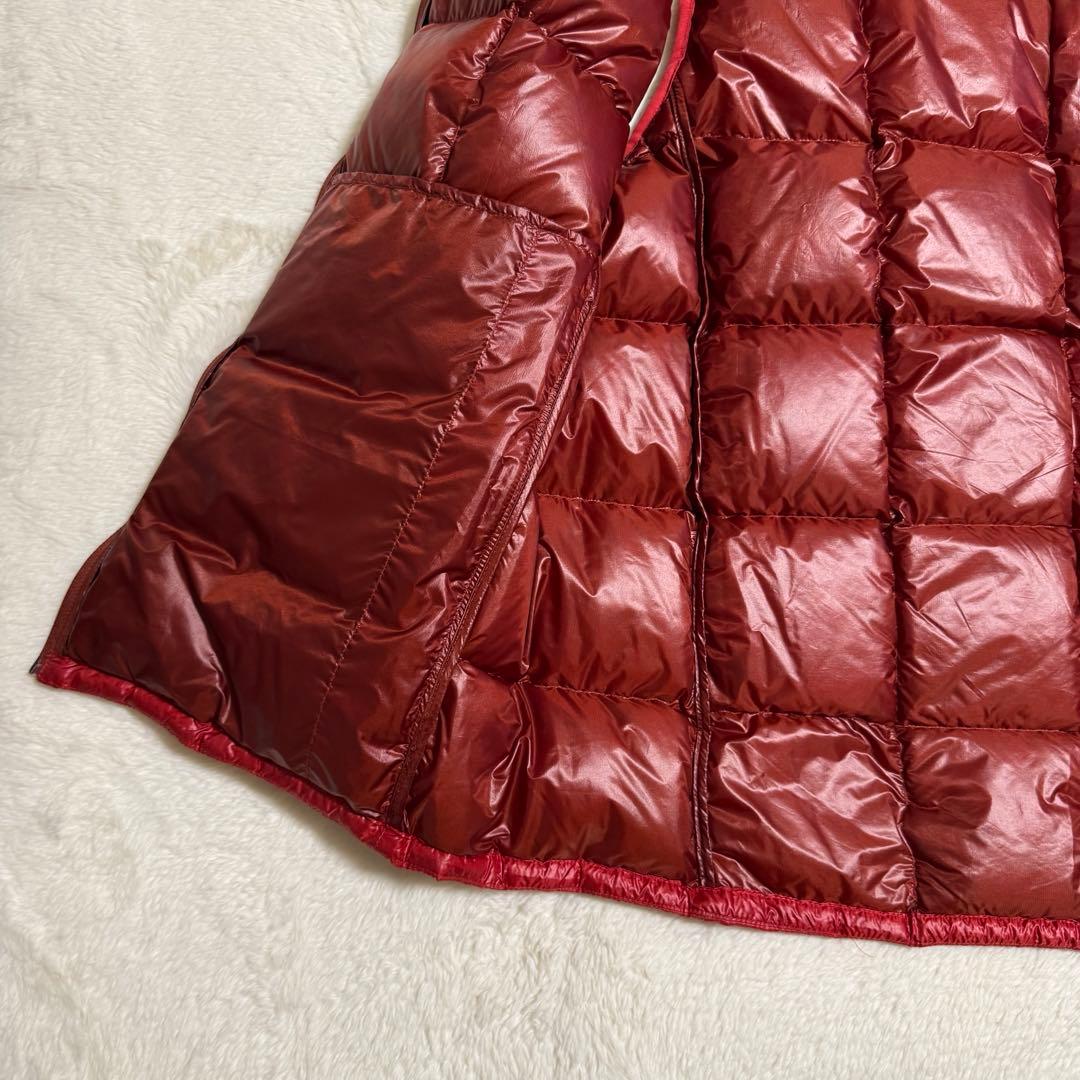 極美品モンベル800FPスペリオダウンベスト Men'sXLレッド