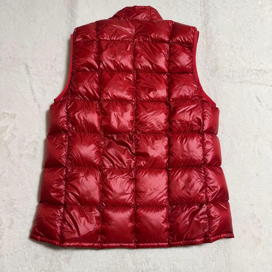 極美品モンベル800FPスペリオダウンベスト Men'sXLレッド