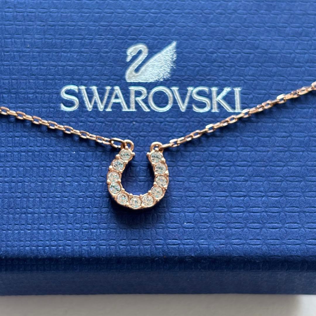 Swarovski ホースシュー ローズゴールド　ネックレス