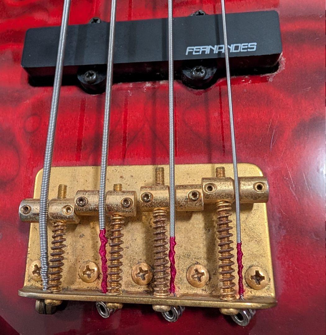 フェルナンデス　FRB-42 PJ キルトメイプルレッド エレキベース