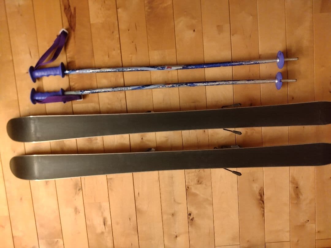 KAZAMA スキーセット 110cm　ストック付き