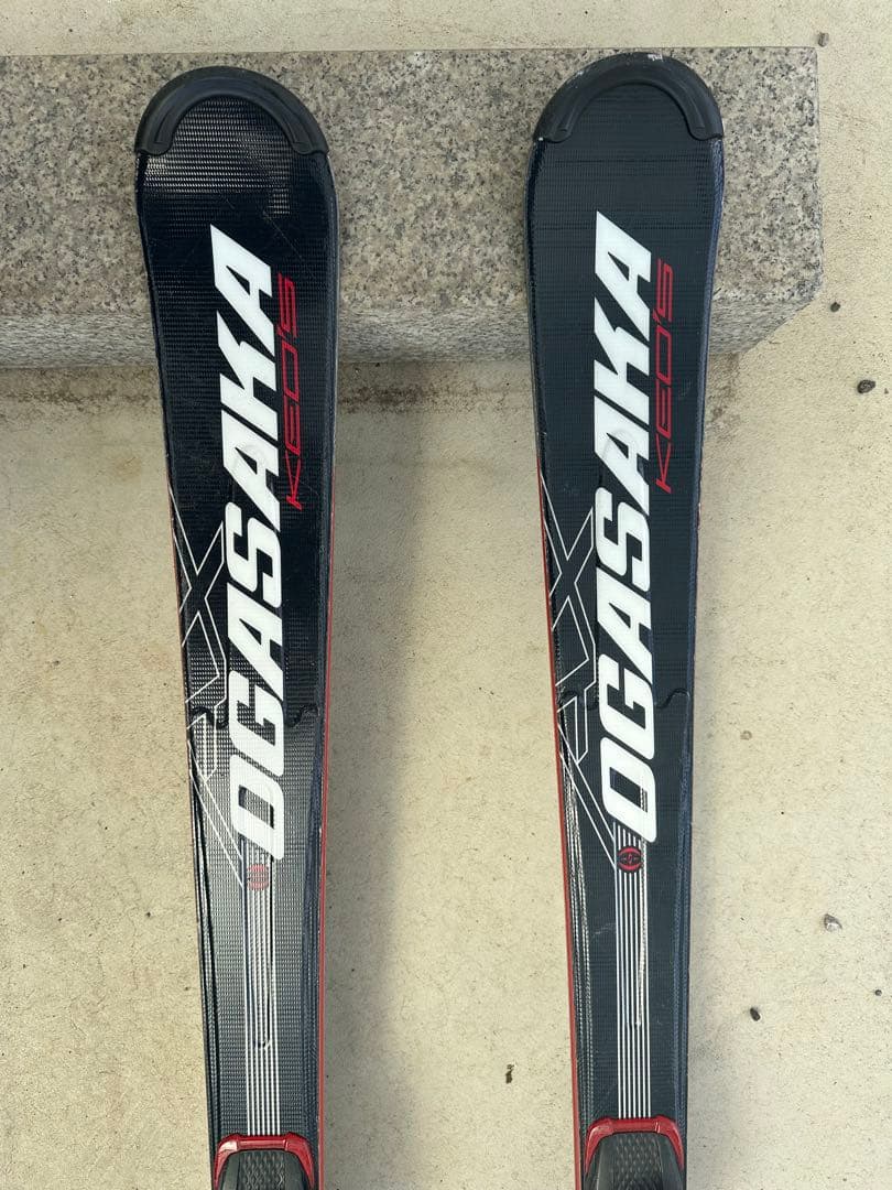 OGASAKA KEO'S AX 155 スキー板 黒 赤