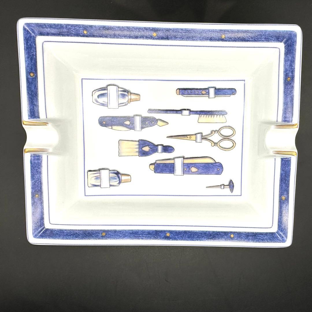 【父の日】エルメス 灰皿 アッシュトレイ 小物入れ barber柄 フランス