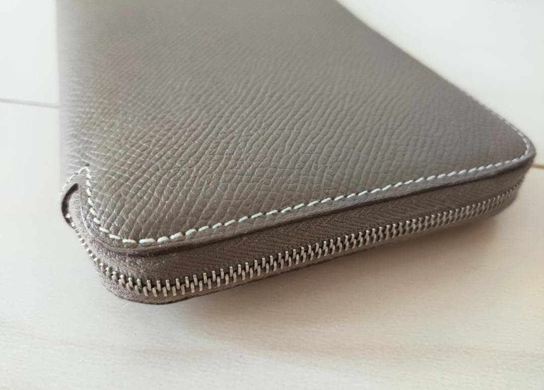 エルメス アザップロング シルクイン エトゥープ ロングウォレット長財布