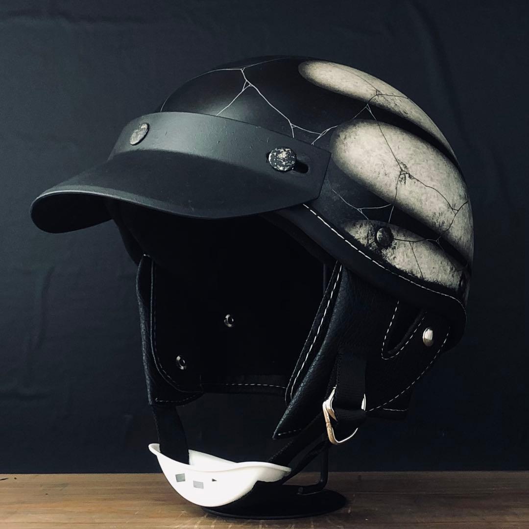 小帽体　ポリスヘルメット　ショーティー　ポリヘル　スキャロップ　カスタムペイント