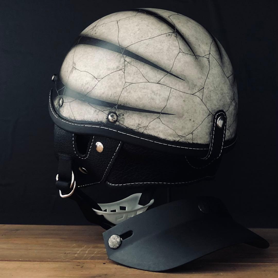 小帽体　ポリスヘルメット　ショーティー　ポリヘル　スキャロップ　カスタムペイント