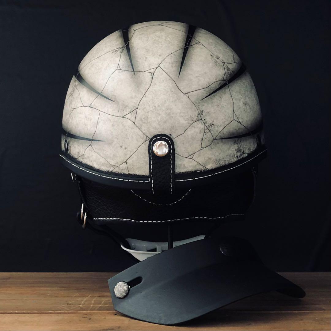 小帽体　ポリスヘルメット　ショーティー　ポリヘル　スキャロップ　カスタムペイント