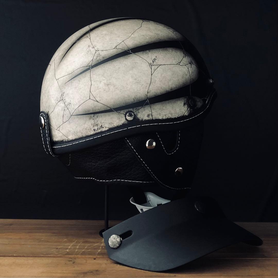 小帽体　ポリスヘルメット　ショーティー　ポリヘル　スキャロップ　カスタムペイント